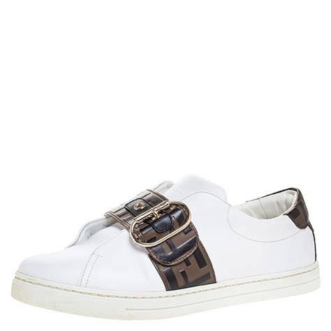 fendi logo strap sneakers|fendi sneakers for ladies.